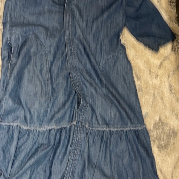 Gap Floral Embroidered Denim  open Kimono - Picture 7 of 11